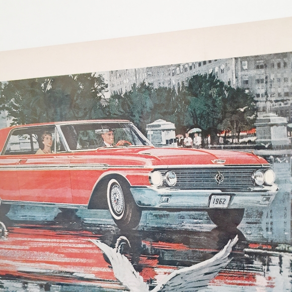 VTG 1961 Ford Galaxie Automobile Magazine Print Ad - Picture 6 of 8